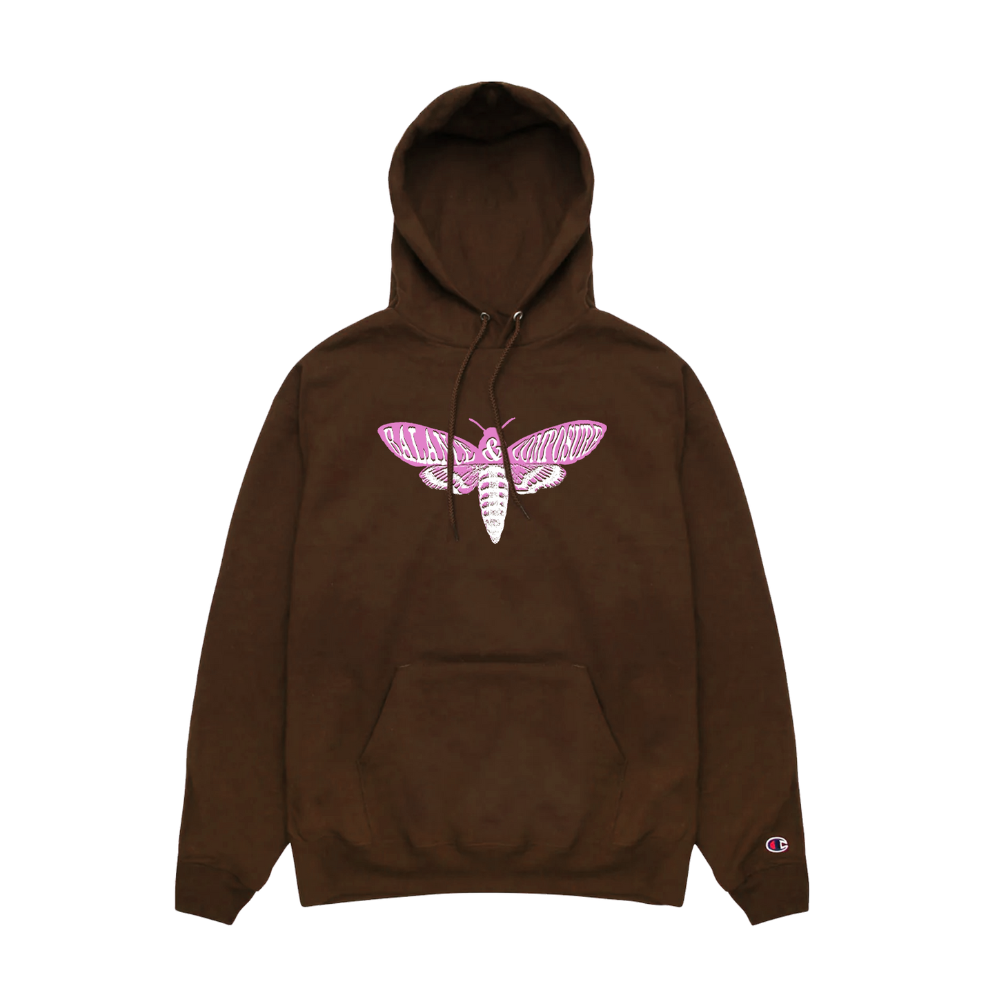 Balance and Composure - moth hoodie