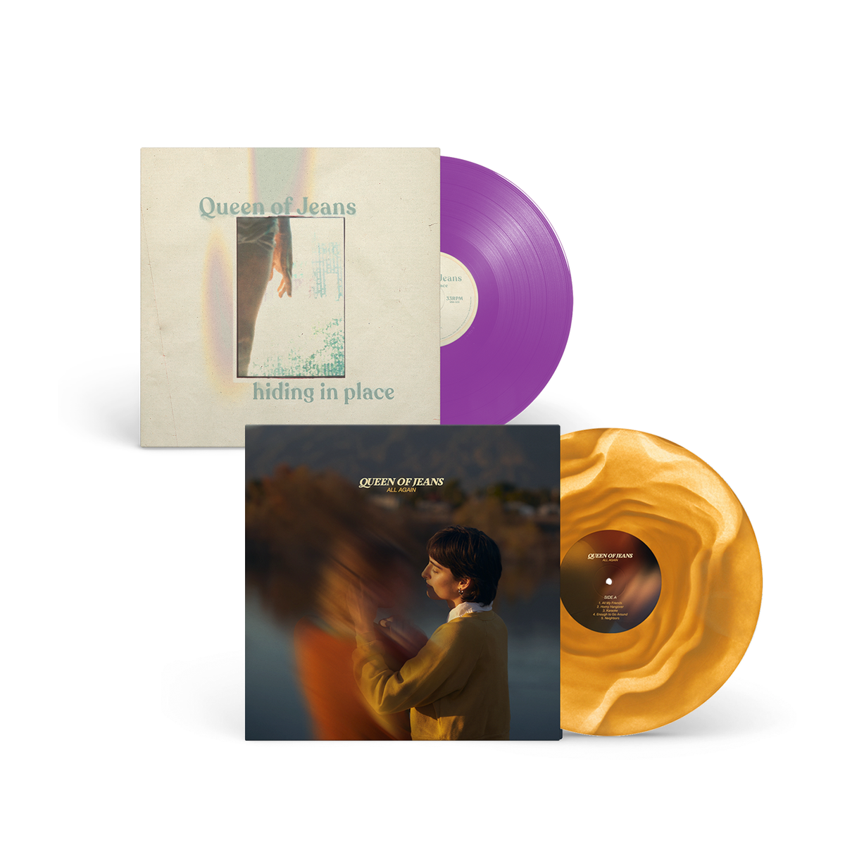 Queen of Jeans - All Again + Hiding In Place Vinyl Bundle